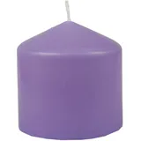 HS Candle Stumpenkerzen Ø8cm Lila Violett