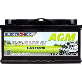 Electronicx Caravan Edition AGM Batterie 120 AH 12V