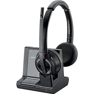 Poly Savi 8220-M STEREO D2 HS (Kabellos, USB-A), Office Headset Schwarz