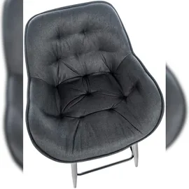 CLP Barhocker Gibson Dunkelgrau Stoff