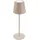 Briloner - LED Tischlampe kabellos mit Touch, dimmbar in Stufen, höhenverstellbar, Nachttischlampe, Leselampe, Campinglampe, Tischleuchte, Akku Lampe, Outdoor Lampe, 36x10,5 cm, Beige