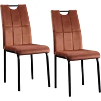 Hti-Living Stuhl Denton Velvet Braun