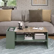 Vicco Vicco, Couchtisch + Beistelltisch, Wido (100 x 100 x 42 cm)