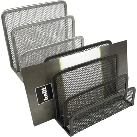 Helit Briefständer the mail network Metall Silber 3 St.