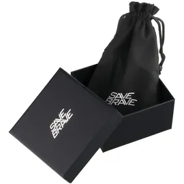 Save Brave Dexter Herren Armband Leder schwarz SBB-DEXTER-BK Größe 18