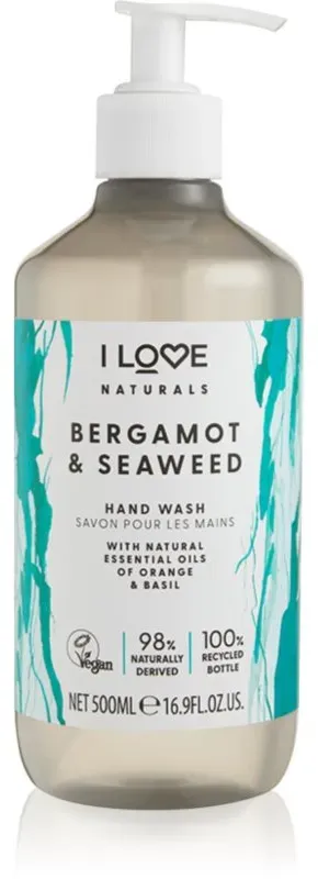 I Love Naturals Bergamot & Seaweed flüssige Seife für die Hände 500 ml