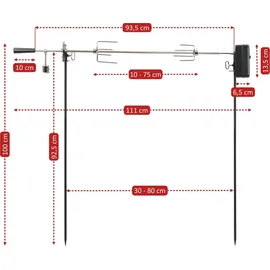 BBQ-Toro Grillspieß Set (SPS4)