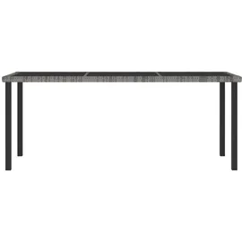vidaXL Garten-Esstisch 180 x 70 x 73 cm Grau