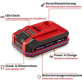 Einhell SEALED Power X-Change Plus 18 V 3,0 Ah 4511618