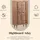 Marrakesch Orient & Mediterran Interior Kleiderschrank Aday 90 x 150 x 40 cm Braun