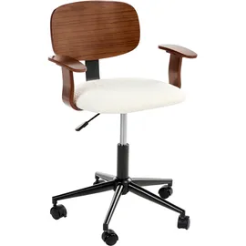 Beliani GUNNISON Bouclé Cremeweiß