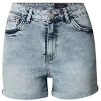 Noisy may Damen Shorts Kurze Denim Hot Pants Bermuda Jeansshorts high Waist, Farben:Hellblau, Größe:M