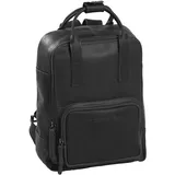 The Chesterfield Brand Wax Pull Up City Rucksack Leder 30 cm schwarz