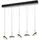 trio select Guano 3-flg. 100 cm Metall Silber