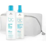 Schwarzkopf BC Moisture Kick Shampoo 500 ml + Spray Conditioner 400 ml + Kosmetiktasche