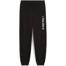 Puma M Graphic French Terry Jogger Jogginghose Schwarz S