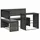 vidaXL Gartensofa L-Form Loungesofa grau