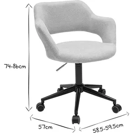 miliboo Jessy Design-Stoff Beige