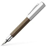 Faber-Castell 147582 Füllfederhalter Ondoro Räuchereiche, Feder EF, braun