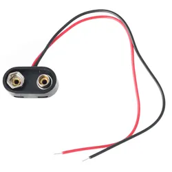 AccuCell Batterieclip für 9 V Block T-Form High Quality