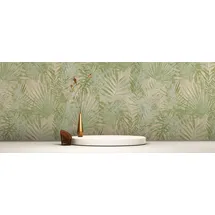 A.S. Création Vliestapete "Natural Living Dschungelblätter", grün beige), 386381 (grün