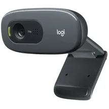 Logitech C270 HD 720p, 60° Sichtfeld, Fester Fokus, Belichtung,