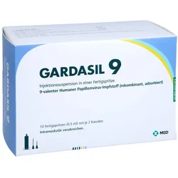 Gardasil 9 Inj.-sus.i.e.fertigspritze 10 St