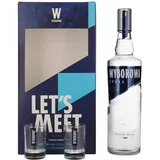 Wyborowa Wódka 37,5% Vol. 0,7l in Geschenkbox mit 2 Shotgläsern