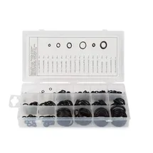 Toolland Nitril-O-Ringen-Sortiment, 225-tlg., metrisch, verschiedene Größen, Schwarz