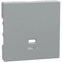 Merten Zentralplatte mit Kontrollfenster für Zugschalter aluminium