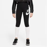 Nike Sportswear Favorites High-Waisted Leggings Kinder black/white XL (158-170