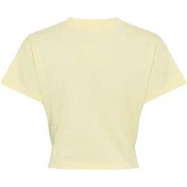 LeGer By Lena Gercke LeGer T-Shirt Tessy, LeGer by Lena Gercke mit Knoten-Detail, cropped gelb XXL (44)