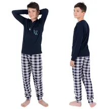 LOREZA Kariert Pyjama Mehrfarbig 152/158