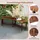 Costway Gartenbank 58 x 45 x 0 cm Braun