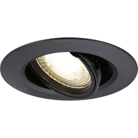 Paulmann Einbauleuchte 3er-Pack schwenkbar rund 90mm Schwarz