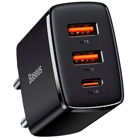 Baseus CCXJ-E01 3 USB-C Ports 30W 3a Power Delivery Quick Charge schwarz