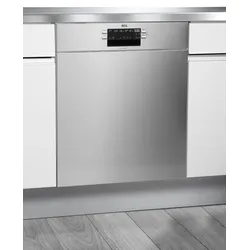 AEG Unterbaugeschirrspüler "FUE53610ZM", Energieeffizienz: D (A-G), silber (silberfarben), B:59,6cm H:81,8cm T:57cm, Geschirrspüler, mit AirDry - Technologie