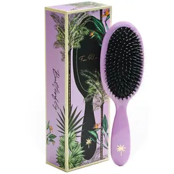 Fan Palm Boar- & Nylon Brush Butterfly - Medium