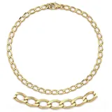 FIRETTI Goldarmband FIRETTI "Schmuck Geschenk Gold 333 Armkette Panzerketten" Gr. 19, gold (gelbgoldfarben), Armbänder, Damen, 19, Gelbgold 333, Goldarmband, Made in Germany