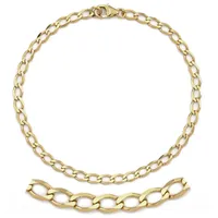 FIRETTI Goldarmband FIRETTI "Schmuck Geschenk Gold 333 Armkette Panzerketten" Gr. 19, gold (gelbgoldfarben), Armbänder, Damen, 19, Gelbgold 333, Goldarmband, Made in Germany
