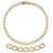 FIRETTI Goldarmband FIRETTI "Schmuck Geschenk Gold 333 Armkette Panzerketten" Gr. 19, gold (gelbgoldfarben), Armbänder, Damen, 19, Gelbgold 333, Goldarmband, Made in Germany