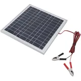 HELEVIA Tragbares 50-W-Solarpanel, Monokristallines Silizium-Solarpanel mit Kabel, DC 18 V, Rote und Schwarze Batterieklemmen, Zum Aufladen Im Wohnmobil, Camping, Wandern, Outdoor