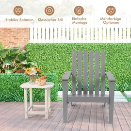 Costway Adirondack Gartenstuhl 73 x 68 x 85 cm grau