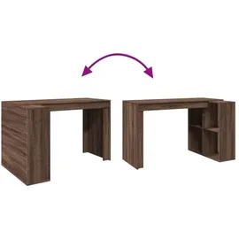 vidaXL Schreibtisch Braun Eichen-Optik 123,5x73,5x75 cm Holzwerkstoff