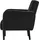 Paperflow Sessel LISBOA Stoff 124,0 x 81,5 x 83,0 cm schwarz