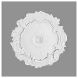 PROVISTON Stuckrosette Polystyrol Durchmesser 400 mm Weiß Deckenrosette