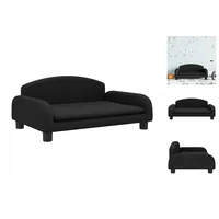 vidaXL Kindersofa Schwarz 70x45x30 cm Stoff