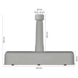 Schneider Schirmständer Beton 20 kg Grau