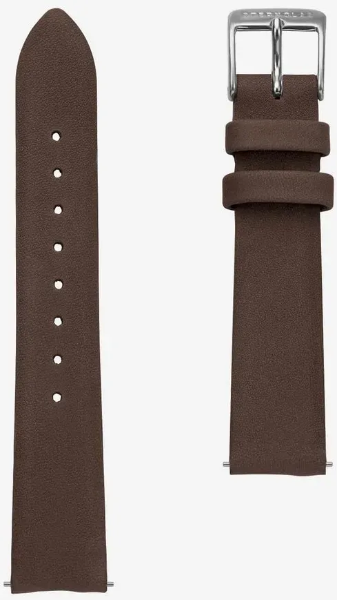 STERNGLAS - STRAP - klassik dunkelbraun - silber / 16 MM