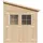 TIMBELA Anbau-Gartenhaus 3,95 x 2,00 m Beige